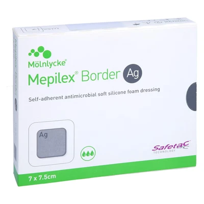 Abbildung von Mepilex Border Ag Schaumverb.7x7,5 cm St 5