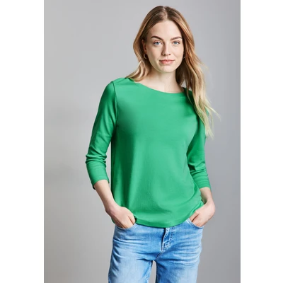 Abbildung von STREET ONE 3/4 Arm Shirt, mit U Boot Ausschnitt