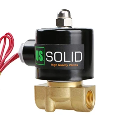 Abbildung von U.S. Solid 3/8&quot; G 230V AC Messing Magnetventil Direktgesteuert für Wasser Luft Gas Öl NC