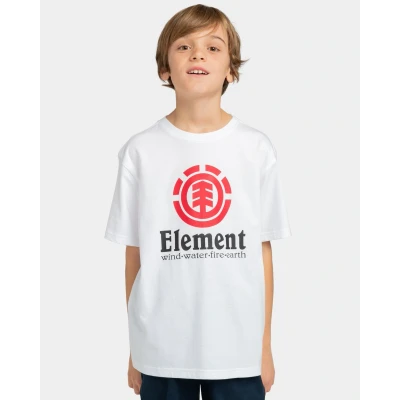 Abbildung von Element Vertical TEES Tshirt print für Kinder, Größe: 152, Optic white