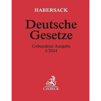 Abbildung von Deutsche Gesetze Gebundene Ausgabe I/2024: Rechtsstand: 1. November 2023 (Beck&#039;sche Textausgaben)