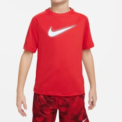 Abbildung von Nike Performance DF Multi Unisex Sport Tshirt für Kinder, Größe: 152 158, University red/white