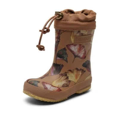 Abbildung von Bisgaard Unisex Kinder Thermo Rain Boot, Camel Flowers, 34 EU