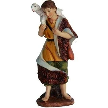 Abbildung von Unbekannt Krippenfiguren Hirte mit Schaf auf Schulter, für 11cm Figuren