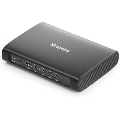 Abbildung von Mini USV,Skazeke 15000mAh UPS mit 5 Ausgängen DC 5V/9V/12V/2A,USB 5V/2A, unterbrechungsfreie WLAN Stromversorgung für Router/Modem/IP Kamera/Spectra S2 Milchpumpe und mehr