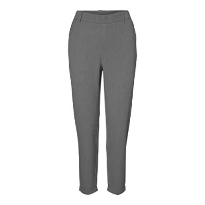 Abbildung von Vero Moda Curve Vmmaya Loose Solid PANT Stoffhose, Damen, Größe: 54x32, Medium grey melange