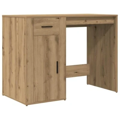 Abbildung von vidaXL Schreibtisch Artisan Eiche 100x49x75 cm Holzwerkstoff, Bürotisch, Arbeitstisch, mit Stauraum, Computertisch