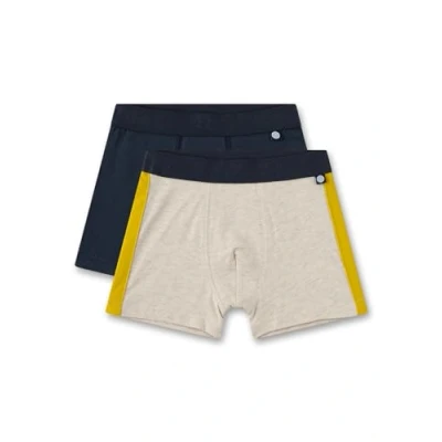 Abbildung von Sanetta Jungen Hipshorts (Doppelpack) Graumelange &amp; Blau Hochwertige und nachhaltige Unterhose für aus Baumwolle. Inhalt: 2er Set Unterwäsche 092