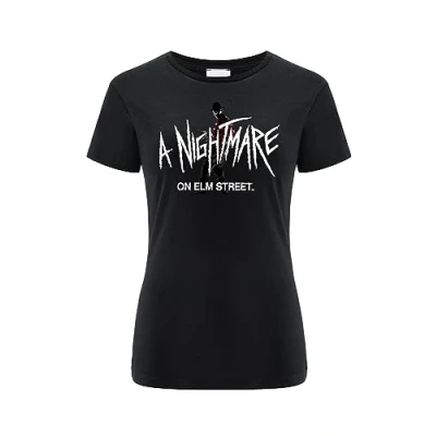 Abbildung von ERT GROUP Women&#039;s T Shirt, Nightmare of The Elm Street 008 Black, 42
