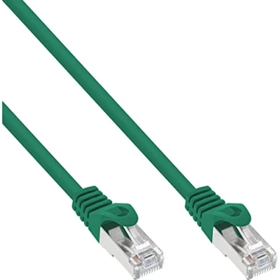 Abbildung von InLine 72515G Patchkabel, SF/UTP, Cat.5e, grün, 15m