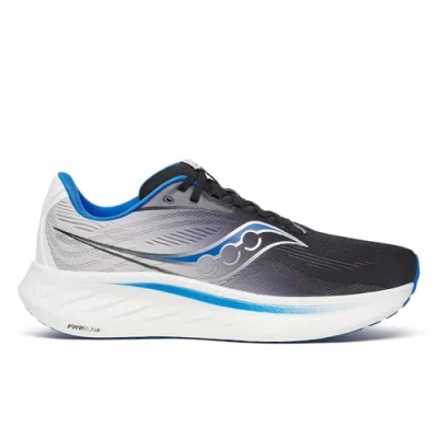 Abbildung von Saucony RIDE 18 Laufschuh Straße, Herren, Größe: 42, Black/skydiver Schuhe
