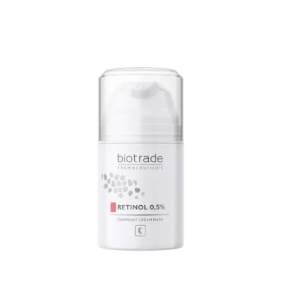 Abbildung von Biotrade Nachtcreme Gesichtsmaske mit Retinol 0,5% Intensive Feuchtigkeit und Anti Aging Wirkung für strahlende Haut
