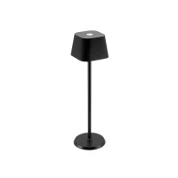 Abbildung von Securit LED Leuchte „Georgina“ Dimmbar Kabellos Aufladbar mit USB Magnetkabel Innen/Außen Für Bars, Cafés, Restaurants, Hotels 38x11x11cm Schwarz