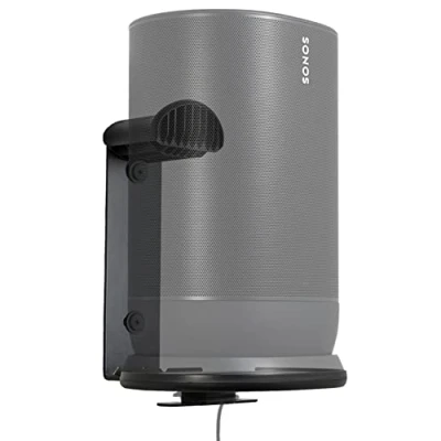 Abbildung von Sanus Halterung für Sonos Move Lautsprecher den Innen und Außenbereich, platzsparend, wetterbeständig, WSSMM1 B2 (schwarz)