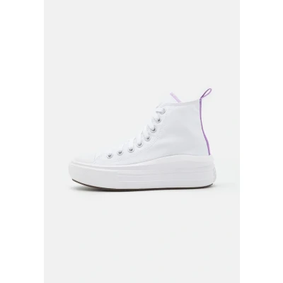 Abbildung von Converse Chuck Taylor ALL STAR MOVE Platform Unisex Sneaker high für Kinder, Größe: 35.5, White/pixel purple Schuhe