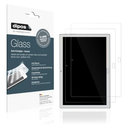 Abbildung von dipos I 2X Displayschutz 9H klar kompatibel mit Feonal 118 Schutzfolie Anti Shock Folie