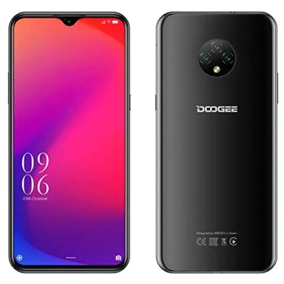 Abbildung von 4G Smartphone ohne Vertrag Günstig Android 10 (2020), DOOGEE X95 Dual SIM Handy, 6,52 Zoll Wassertropfen Vollbild, 4350mAh Akku, 2GB+16GB, 13MP+2MP+2MP+5MP, GPS WiFi, Gesichtserkennung Schwarz
