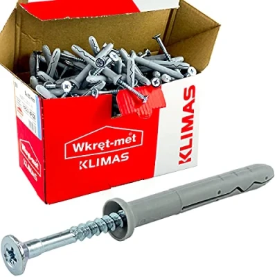 Abbildung von Wkret Met Schlagdübel M6 x 80 mm Nageldübel 100 St. für Beton, Vollziegel, Kalksandstein, Bims Vollstein, Naturstein Kreuzschlitz, wieder demontierbar