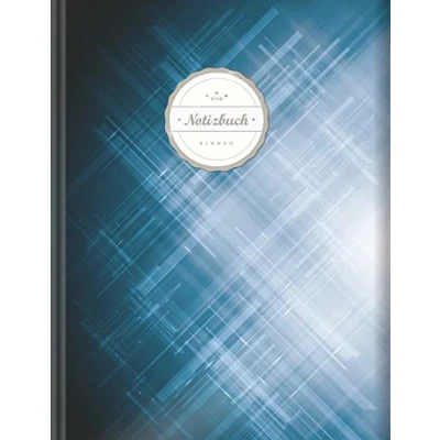 Abbildung von Blanko Notizbuch (©Star, A4, 156 Seiten, Softcover) Mit Register + Seitenzahlen Leeres zum Selbstgestalten, Zeichenbuch, Skizzenbuch, Tagebuch, Blankobuch, „Futuristisch“