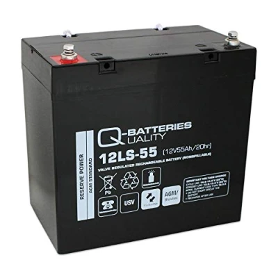 Abbildung von Q Batteries 12LS 55 / 12V 55Ah Blei Akku Standard Typ AGM VRLA 10 Jahres
