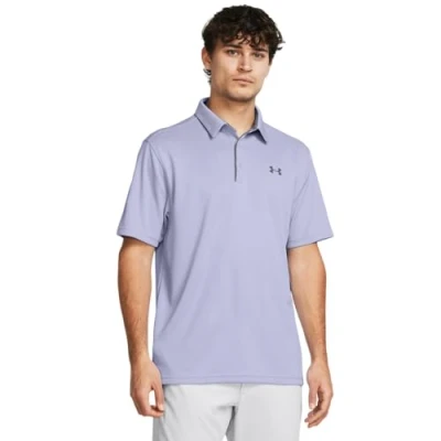 Abbildung von Under Armour Herren Tech Golf Polo Polohemd, (539) Celeste / Pitch Grau, S