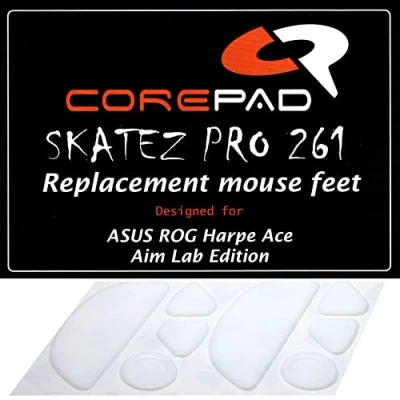 Abbildung von Corepad Skatez PRO 261 Ersatz Mausfüße kompatible für ASUS ROG Harpe Ace Aim Lab Edition