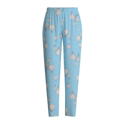 Abbildung von Calida Favourites Botanic Nachtwäsche Hose, Damen, Größe: 44/46, Cascade blue