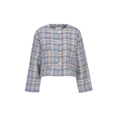 Abbildung von Rich &amp; Royal MIT Karomuster Leichte Jacke, Damen, Größe: 40, Cotton blue