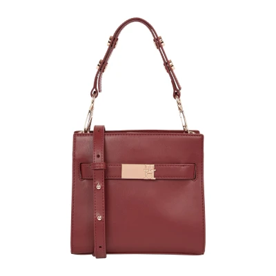 Abbildung von Tommy Hilfiger Heritage MINI Satchel Handtasche, Damen, Größe: One Size, Raspberry truffle
