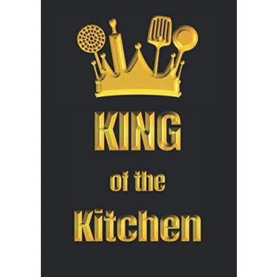 Abbildung von KING of the Kitchen: REZEPTBUCH zum Selberschreiben mit Register. Lieblingsrezepte sammeln und aufschreiben. 120 Rezeptvorlagen Inhaltsverzeichnis. A4