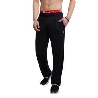 Abbildung von Champion Herrenhose, leichte Loungehose mit offenem Saum für Herren, Jersey Hose (Normal oder Übergroßen), Klein