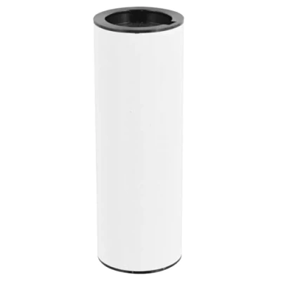 Abbildung von WAGNER Möbelbein/Tischbein/Möbelfuß/Systemrohr TENO Ø 30 x 87 mm, individuell mit System und QuickClick kombinierbar, Stahl pulverbeschichtet weiß, Tragkraft 50 kg 12161201
