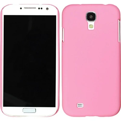 Abbildung von PhoneNatic case kompatibel mit Samsung Galaxy S4 Hülle rosa gummiert Hard + 2 Schutzfolien