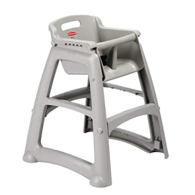 Abbildung von Rubbermaid Commercial Products R050836 Sturdy Chair Kinderhochsitz mit Füßen, Platin