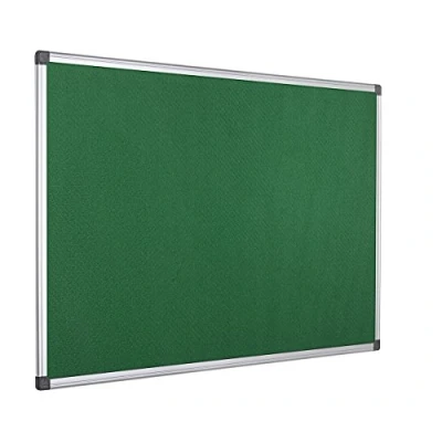 Abbildung von Bi Office Filztafel Maya, Mit Aluminiumrahmen, Grüne Filzoberfläche, Zum Gebrauch Pinnnadeln, Pinnwand, 120 x 90 cm
