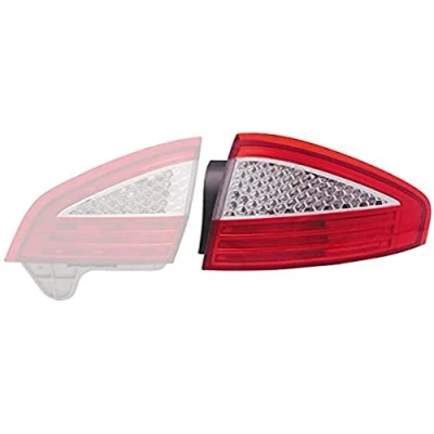 Abbildung von HELLA 9EL 176 575 021 Rückleuchte rechts äusserer Teil P21/5W, PY21W 12 ohne Glühlampen Lampenträger FORD: MONDEO 4