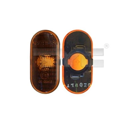 Abbildung von TYC 18 0663 01 2 Blinker orange beidseitig, seitlicher Einbau RENAULT: MEGANE 1 Classic, MASTER Kasten, TRAFIC Bus, OPEL: Vivaro A Combi