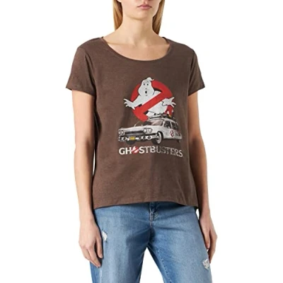 Abbildung von cotton division Damen Woghosdts008 T Shirt, Braun Melange, M
