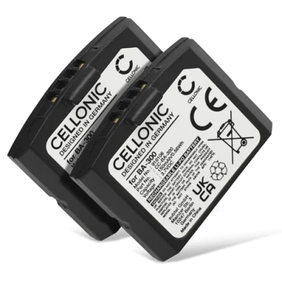 Abbildung von CELLONIC 2X Ersatz Akku BA300,BA 300 für Sennheiser Set 840 TV, RS 4200, RI 410, 830 S, 900, RR Kopfhörer Ersatzakku Batterie, 150mAh TV Funk Ohrhörer Kopfhörerakku
