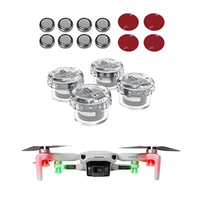Abbildung von Fututech Stroboskoplicht für DJI Mini3 Avata Mini 3 Pro Mavic FPV Air 2 SE 2S Zoom Phantom 4 Nachtflug Lampe Blitzlicht Zubehör Drohne