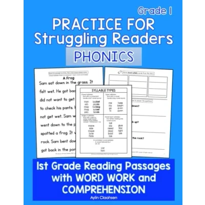 Abbildung von Phonics Practice for Struggling Readers 1st Grade Workbook: Grade, 1 Reading Passages with Word Work and Comprehension ... Readers)
