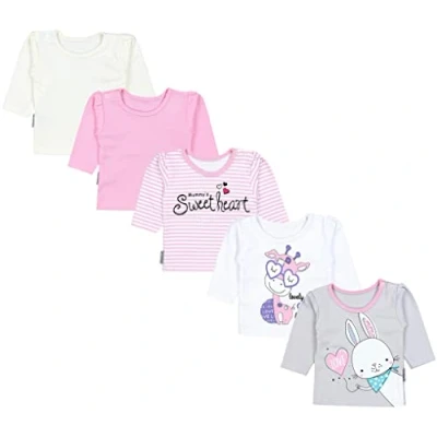 Abbildung von TupTam Langarmshirt Baby Mädchen Gestreift 5er Set