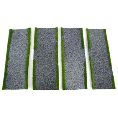 Abbildung von War World Gaming Gerade Straße Abschnitte x 4 28mm Tabletop Spiele Gelände Modellbau Modell Diorama
