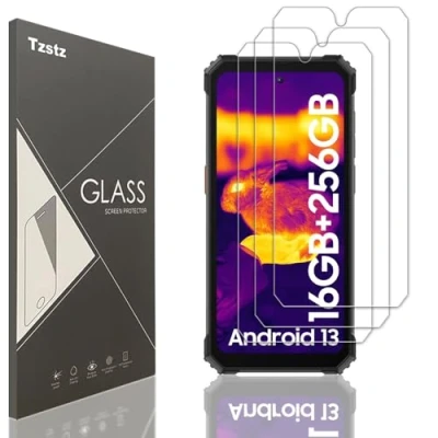 Abbildung von Tzstz 3 Stück Displayschutzfolie aus Hartglas für Blackview BV8900/BV8900 Pro, Härtegrad 9H, kratzfest, HD
