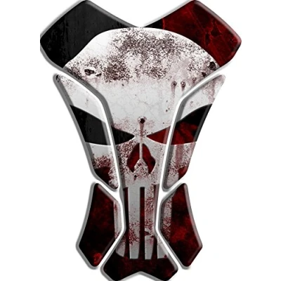 Abbildung von Tankpad Motorad Draht Muster Tankschutz KOMPATIBEL Polymer ,,the punisher ,,