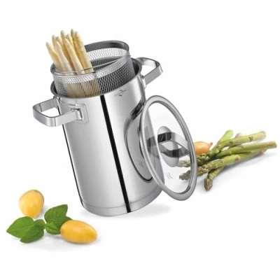 Abbildung von Küchenprofi SAN REMO Spargeltopf 18/8 Edelstahl Spargelkochtopf Induktion Kochtopf Für Spargel mit Einsatz alle Herdarten