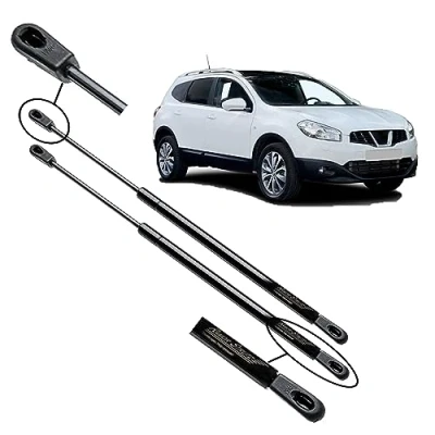 Abbildung von Ramor Strutz 2x Gasfeder Dämpfer Heckklappe Kompatibel mit Nissan Qashqai 2007 2013. Gasdruckfeder Heckklappendämpfer Ersatz für 90450JD02D und Andere.