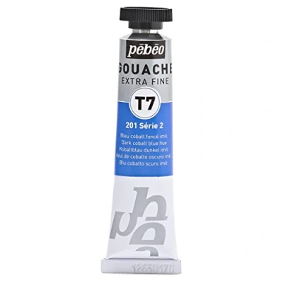 Abbildung von Pébéo Gouache Farbe, 1 Tube mit 20 ml, Kobaltblau 121 201