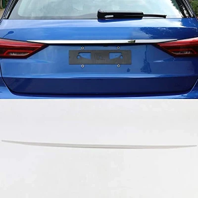 Abbildung von HIGH FLYING für Q3 F3 S Line 2019 2020 2021 2022 2023 Obere Chrom Heckklappen Zierleiste Edelstahl Verchromt 1 Stück (Nicht Sportback)