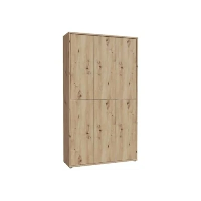 Abbildung von DEINE TANTE EMMA Schuhschrank Alice Springs Stauraum Garderobenschrank Mehrzweckschrank Artisan Eiche Nb. ca. 110 x 192 35 cm
